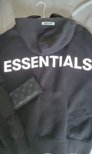 #正品#二手#Essentials FOG Hoodie 初代 3M黑色反光帽T