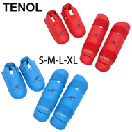 TENOL Strike Shin Guards Leg Protector Padded Protector Pads for Foot & Instep Training Support Spar