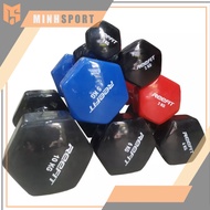 Imported Dumbbells 6kg (rubber-coated iron dumbbells) - REEFIT - YUKO PREMIUM BLACK