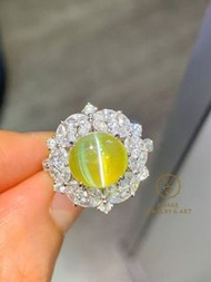 設計新品nice💛🐈！ Guild 5.35ct Cat’s Eye Chrysoberyl Ring & Pendant！ 1.75ct diamond & 18k gold, price 133,