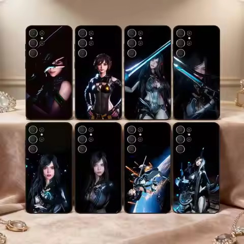 Game S-Stellar B-Blade Phone Case For Samsung S26,S25,24,23,22,30,21,10,9,Ultra,Plus,Lite,Black Soft
