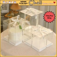 1 6-8-10-12 inch Transparent mica Box For Gifts, Flowers, Birthday Cake