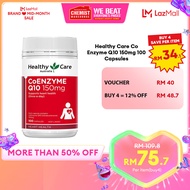 Healthy Care Co Enzyme Q10 150mg 100 Capsules Support Heart Helath Chemist Warehouse