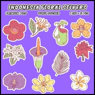 [1 pack] Typical Indonesian Flower Stker Suitable for souvenirs scrapbook/ - ddu-du sticker