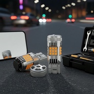 2PCS T20 BA15S BAU15S LED 36x3030 3D Convex Bulb with Fan Ultra Bright 2 Keping T20 BA15S BAU15S LED