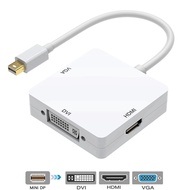 URVNS 3 in 1 Mini DP DisplayPort to HDMI/DVI/VGA Display Port Cable Adapter for iMac Late 2009 Macbook Pro Mid 2010