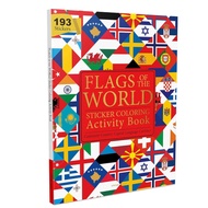 Flags of the World - Sticker Coloring Activity Book for Children: Continent, Country, Capital, Langu