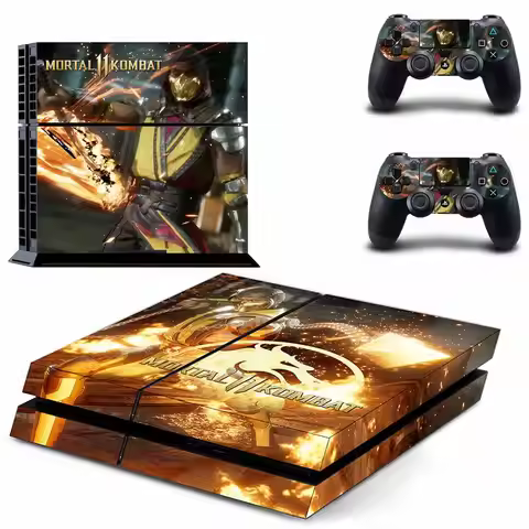 Mortal Kombat PS4 Stickers Play station 4 Skin PS 4 Sticker Decal Cover For PlayStation 4 PS4 Consol