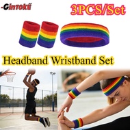 3PCS/Set Sport Headband and/Sweat Band Anti-Sweat Gym Fitness/Headband Wristband Set/ Sweat Band