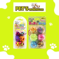 Set of 6 Balls and 6 CattyMan Mouse Toys for Cats