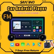 SANTINO 2K Car Android Player 360° Double Knob 8 Core carplay/Android Auto FM DSP Soundstream GPS