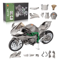 BDTCTK 1:12 Kawasaki Ninja H2R Take Apart Motorcycle Toy for Kids Boy Girl and Adult, Assembly Toy M