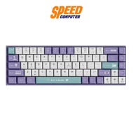 AJAZZ AK680 Wireless Lets Play Purple Blue/Red Switch KEYBOARD(คีย์บอร์ด) || By Speed Computer Blue 