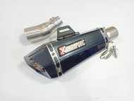 ชุดท่อสลิปออน KAWASAKI Z250-300 NNINJA250-300+ช๊อตตี้เคฟล่า