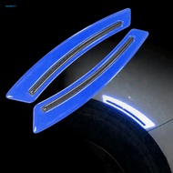  2Pcs Car Wheel Eyebrow Universal Anti-collision Reflective Warning Glossy Car Fender Protector Wheel Arch Mouldings Sticker Vehicle Supplies