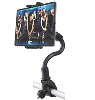 Tablet Holder Spin Bike Mount for 4-13" iPad Phone, 360° Gooseneck Stand for Treadmill Stationary Ex