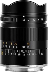 TTArtisan 21mm F1.5 Full Fame Lens for Sony E-Mount Cameras Like Sony A7 A7ll A7lll A7R A7RlV A7S A7