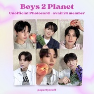 Boys II Planet Unofficial Photocard - Planet Card 7 Boys 2 Planets