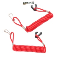 PINKHALLWAY 2PCS Marine Outboard Kill Switch, Red Safety Lanyard Emergency Kill Switch, Key Switch 1