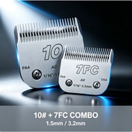 10#+7FC Combo Premium Professional Dog Pet Trimmer A5 Blade Suitable for Most Andis and Oster Pet Cl