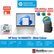 HP Envy 16-h0005TX 6J966PA Silver Laptop - i7-12700H | 16GB RAM 1TB SSD | 16"WQXGA 120Hz | RTX3060 | W11 | MS OFFICE+BAG