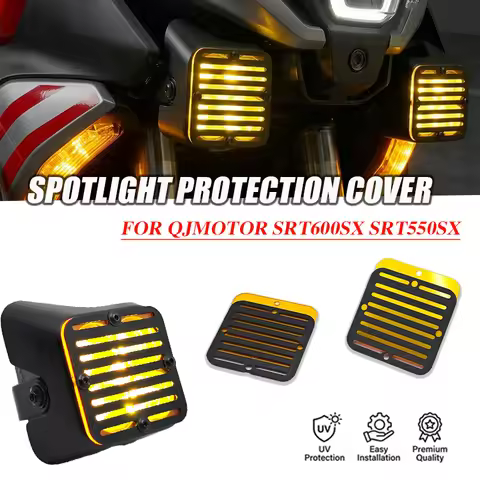 Spotlight protective cover For Qjmotor SRT600SX SRT550SX SRT600 SX SRT550 SX Motorcycle Fog Lamp Spo