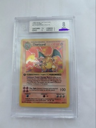 初代噴火龍 1999 Base 1st Edition Charizard Holo R - BGS 8
