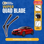Honda Civic FC Car Wiper 1 Set of 2 PCS RightKiri – Quad Blade 4 Layers Premium Rubber W601