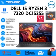 (Display Unit) Dell 15 DC15255 Laptop | AMD Ryzen 3 7320U Quad-Core | 15.6” FHD 120Hz | Office Stude