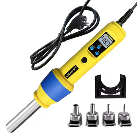 LCD Digital Heat Hot Air Gun Desoldering Soldering Station 110V 220V Temperature Adjustable IC SMD B
