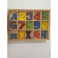 KAYU Wooden Number Blocks/Children's Educational Toys