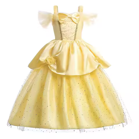 Children Princess Dress Up Little Girls Birthday Layered Gown Kids Mermaid Arlo Performance Luxury C
