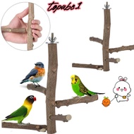 TOPABC1 Wood Bird Perch bird bath for cage Parakeet Toys Bird Cage Accessories Bird Perch