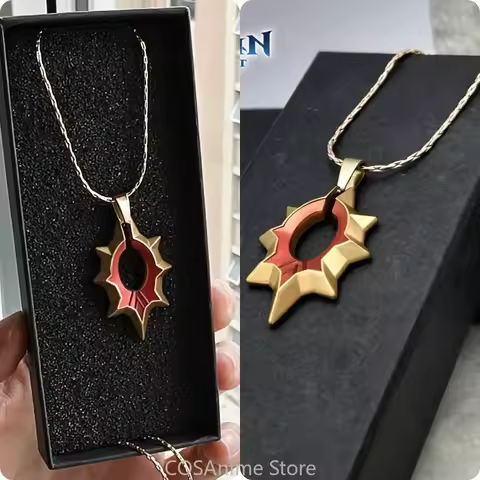 Genshin Impact Mavuika Character Game Cosplay Choker Necklace Brooch Pin Pendant Chain Choker Fans X