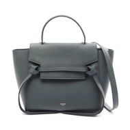 【二手】Celine CELINE手提包 BELT BAG MICRO 腰包 Micro 2WAY 189153 深綠色皮革腰包 Micro 女士二手 A