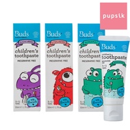 Buds Organics Children's Toothpaste with Fluoride, 50ml (3 Flavours)