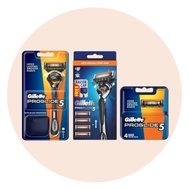 Gillette Fusion 5 ProGlide Manual Refills 4's/ Gillette Razor /Proglide Bundle Pack