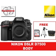 NIKON DSLR D7500 Camera Body FREE32GB ULTRA CARD + BAG + TRIPOD ORIGINAL NIKON MALAYSIA WARRANTY
