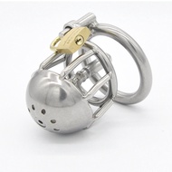 Prisoner genuine men's stainless steel chastity device cb6000 urine catheter penis lock chastity cage A088