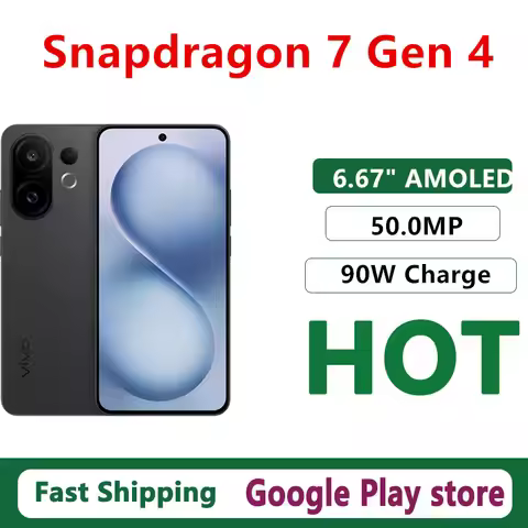 Original Vivo S30 Mobile Phone Snapdragon 7 Gen 4 OTA 6.67" AMOLED 120HZ 50.0MP Camera 90W Charge 65