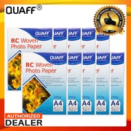 10packs QUAFF RC Woven Photo Paper A4 260gsm