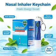 Nasal Stick Keychain Boosts Focus Inhaler Tubes Cooling Essential Oil Nasal Inhaler Aromatherapy Bar