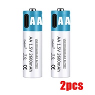 AA Battery 1.5V AA 2600mAh USB rechargeable li-ion battery for remote control mouse small fan Electric toy battery
