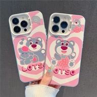 Cartoon Cute Anime lotso case iPhone xs max xr 11 12 pro 13 14plus 15 pro max iPhone 7 8 se 13 pro max 12 13 mini casing