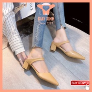 Women's Sandals ️ Women's Sandals with pointed toe straps and 4.5p heels, Youthful and Stylish Y612