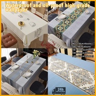 Ready StockAlas Meja Table Cloth Alas Meja Table Runner Alas Meja Table Mat 桌布 PVC Table Mat Table C