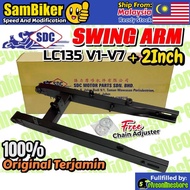 SDC Swing Arm +2 Inch LC135 V1 V2 V3 V4 V5 V6 V7 LC Rear Arm +2inci Standard Cutting 100% Original S