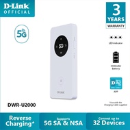 D-LINK 5G NR MiFi Mobile Hotspot with Reverse Charging & Impressive 5000mAH battery life DWR-U2000