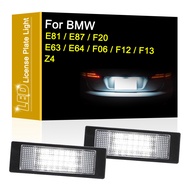 LED Number Plate Lamp For BMW 1-Series E81 E87 F20 6-Series E63 E64 F06 F12 F13 Z4/E85 K48 White Lic