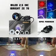 IBRIGHT ZE 70 - Biled Projector IBRIGHT ZE70 Premium chips blue lens 2.5inc plus fan